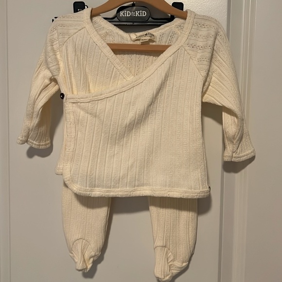 Rabbit & Bear Organic Cream Kids Sweater Set - Picture 1 of 6
